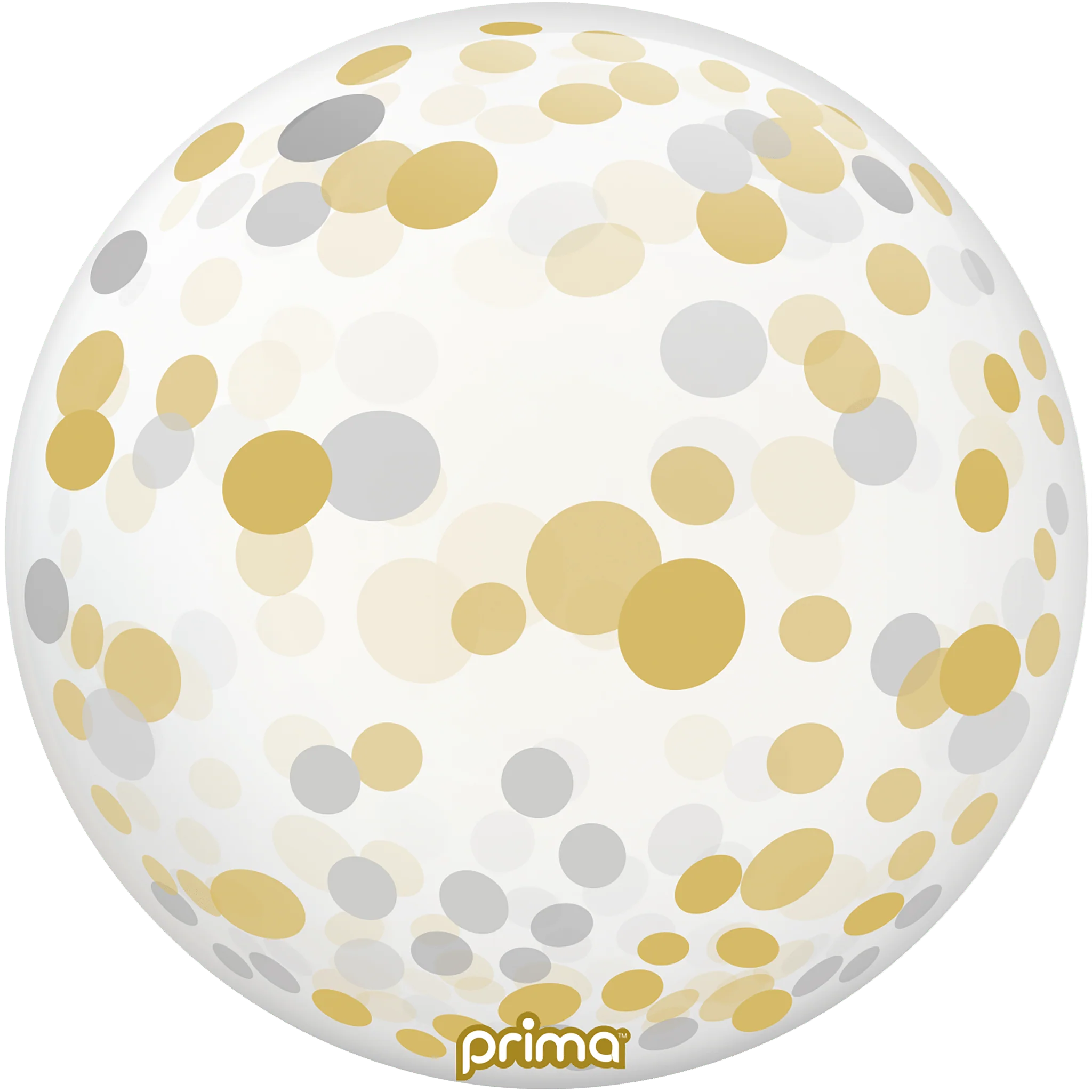 PRIMA 20" Silver Gold Confetti Sphere™